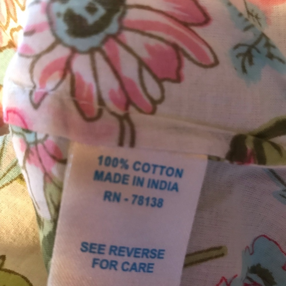 NWOT Ella Simone size Medium 100% cotton floral full length nightgown - Picture 6 of 6